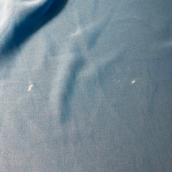 Sheer Chiffon Duster Open Jacket Blouse Sequin Trim Long Sleeves Sz 3X Teal Blue - Picture 14 of 15